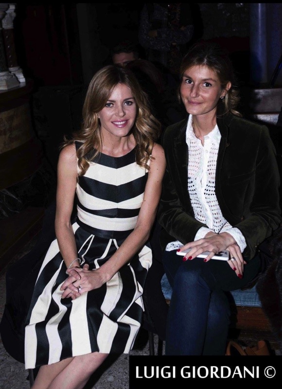 Maria Vittoria Cusumano ed Elisabetta Pellini alla sfilata della Roma Fashion White