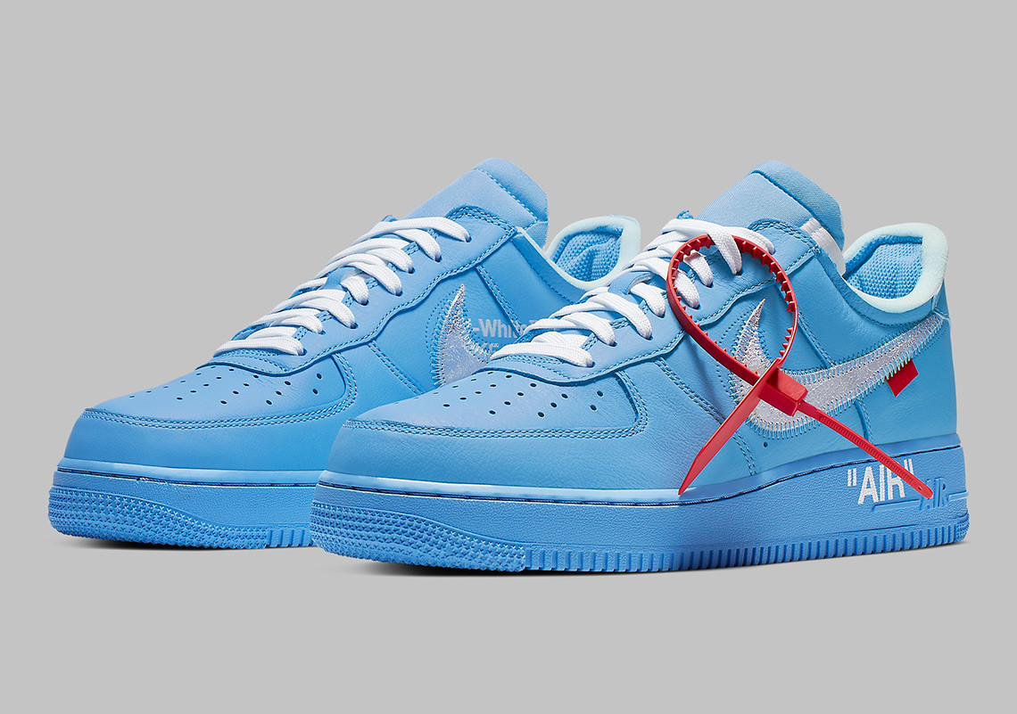 Blue nike off cheap white air force 1