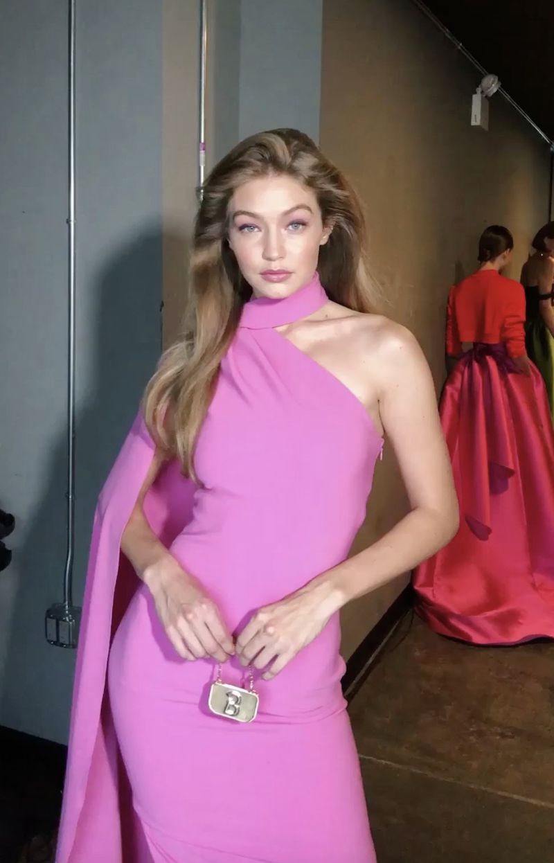 Gigi Hadid paired her casual getup with a tiny Furla Metropolis