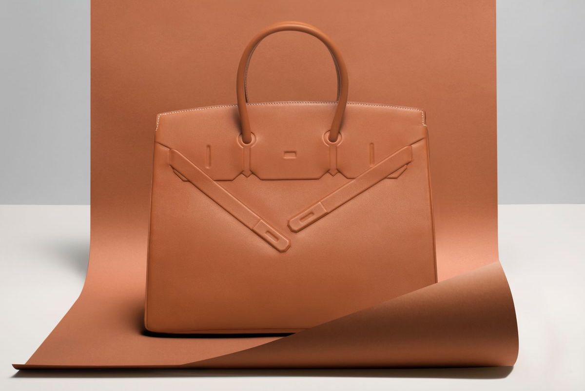 Hermès creates mycelium version of its classic leather Victoria bag