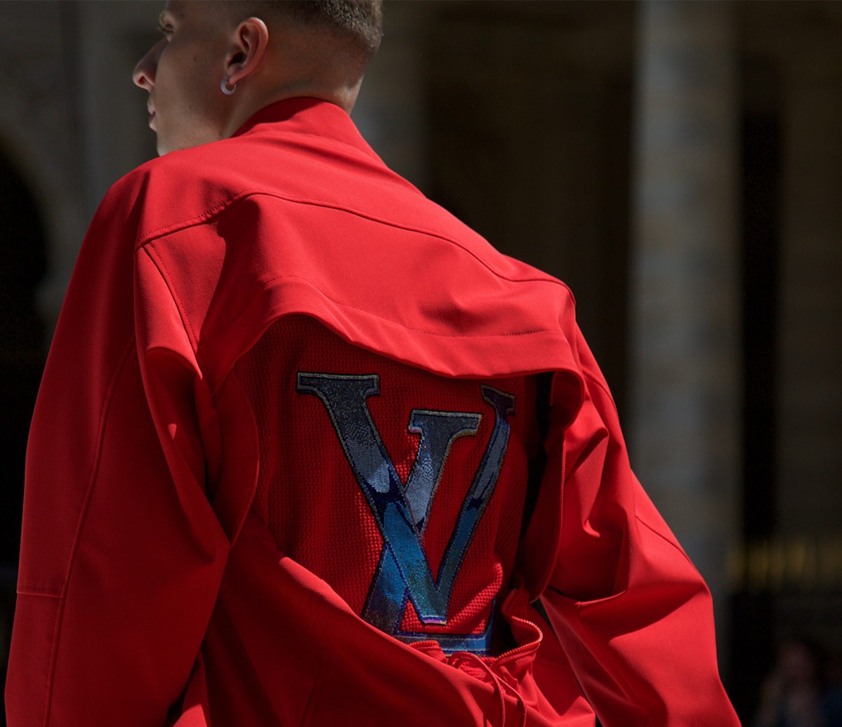 Louis Vuitton X Virgil Abloh “MLK Dreaming” Red Varsity Letterman