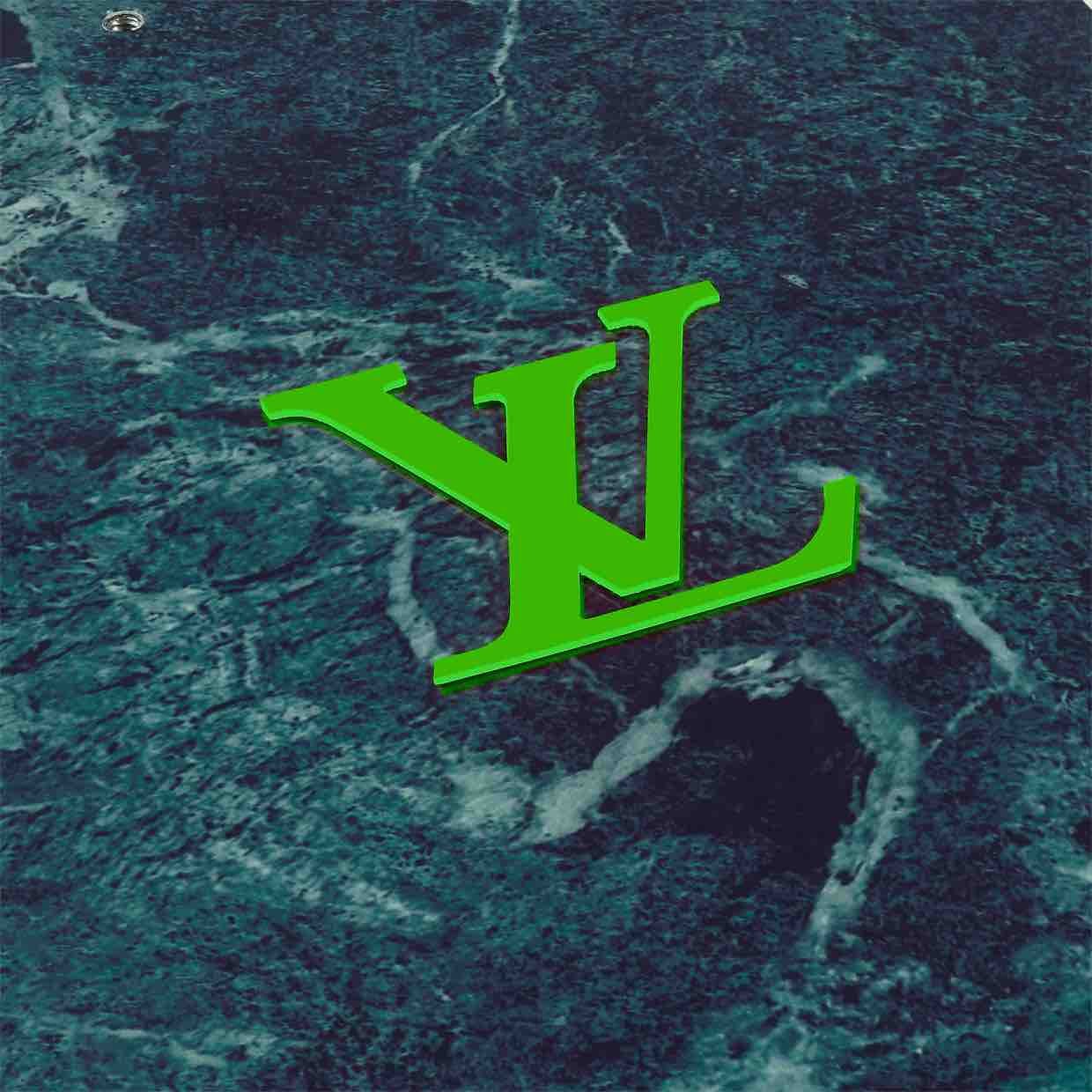 logo LV sulla marble nowboard