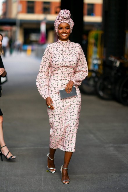 NEW YORK, NEW YORK - SEPTEMBER 04: Halima Aden attends E!, Elle, & IMG NYFW Kick-Off Party at the Boom Boom Room on September 04, 2019 in New York City. (Photo by Gotham/GC Images)
